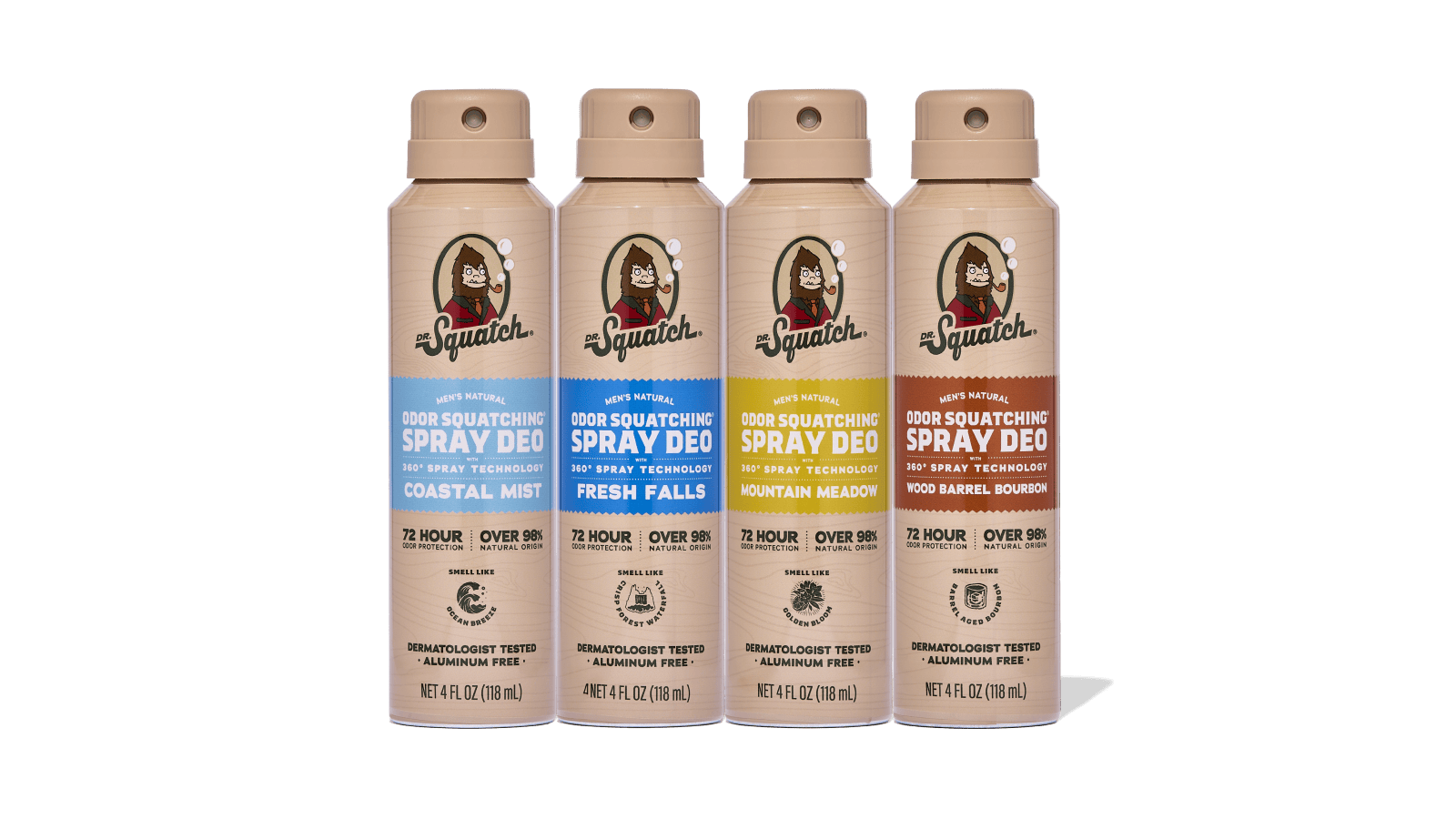 Spray Deodorant 4-Pack H4