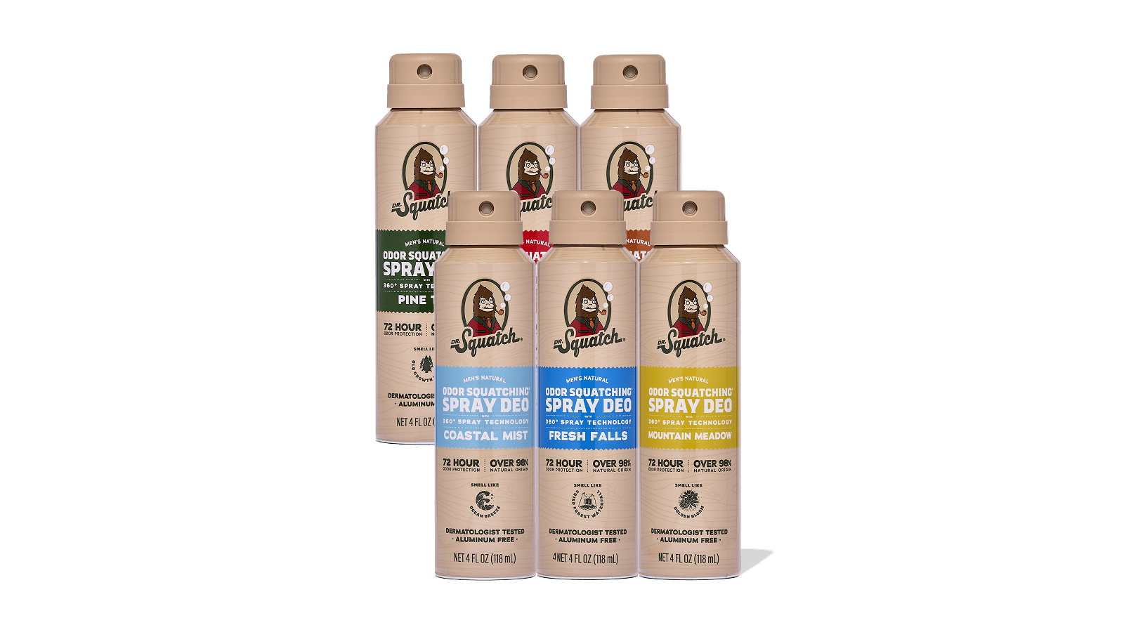 Spray Deodorant 6-Pack F2