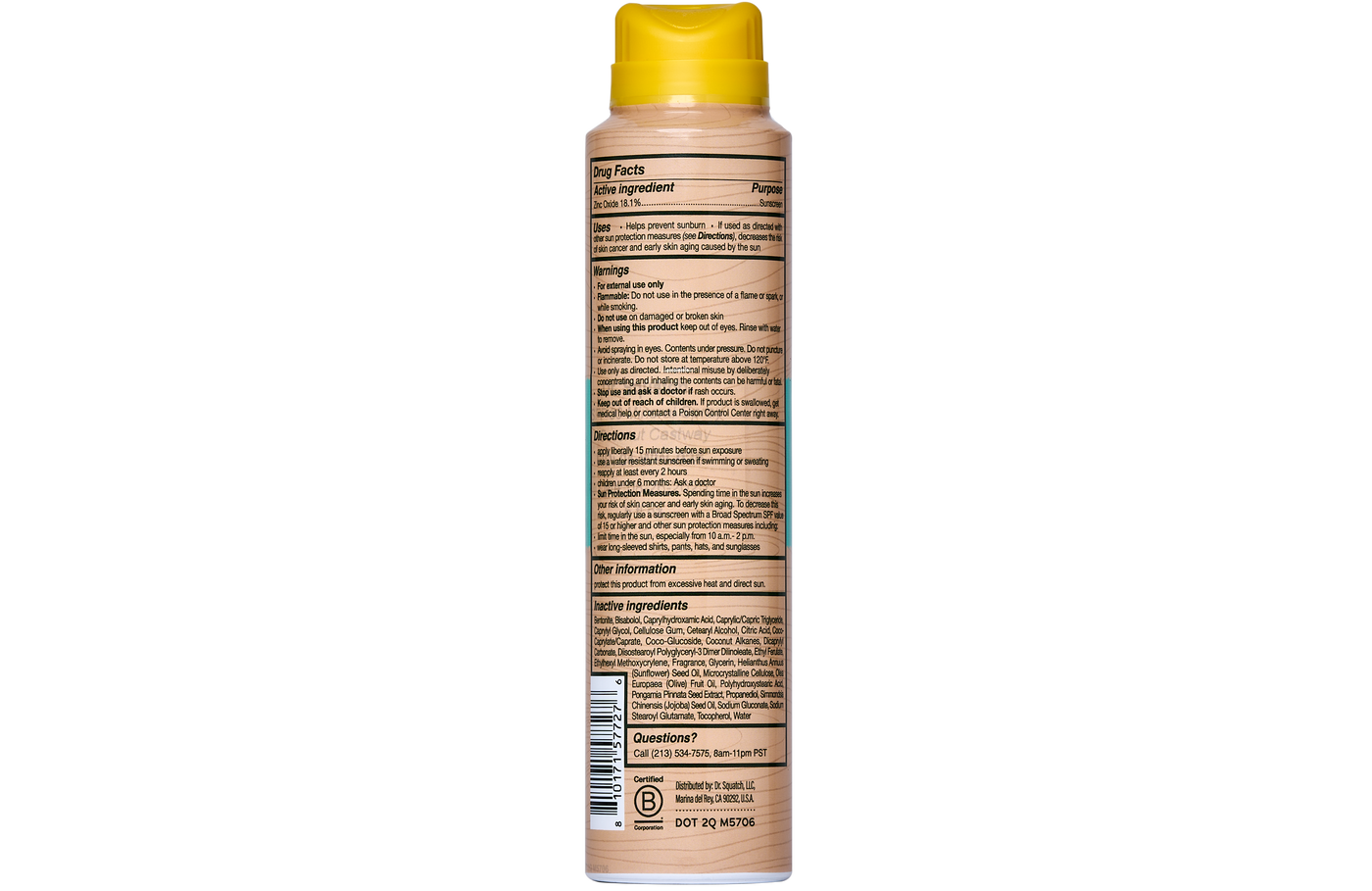 Spray Sunscreen | SPF 30 UVA/UVB Protection | Non-Greasy Mineral Sunscreen for Men N4