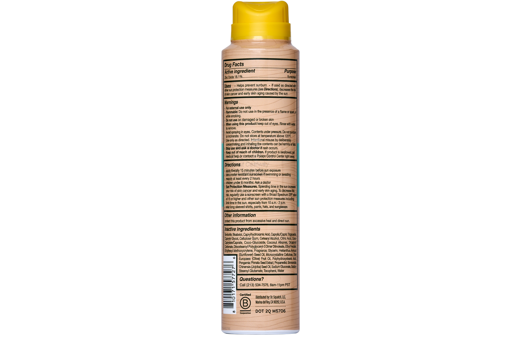 Spray Sunscreen | SPF 30 UVA/UVB Protection | Non-Greasy Mineral Sunscreen for Men N4