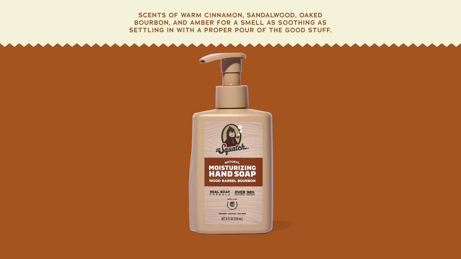 Wood Barrel Bourbon Hand Soap Y4