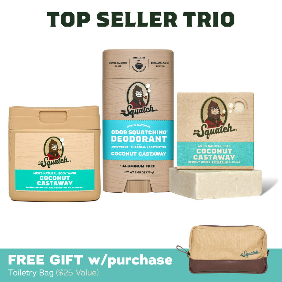 Soap, Deo, Body Wash + GWP Bag - Coconut Castaway K9
