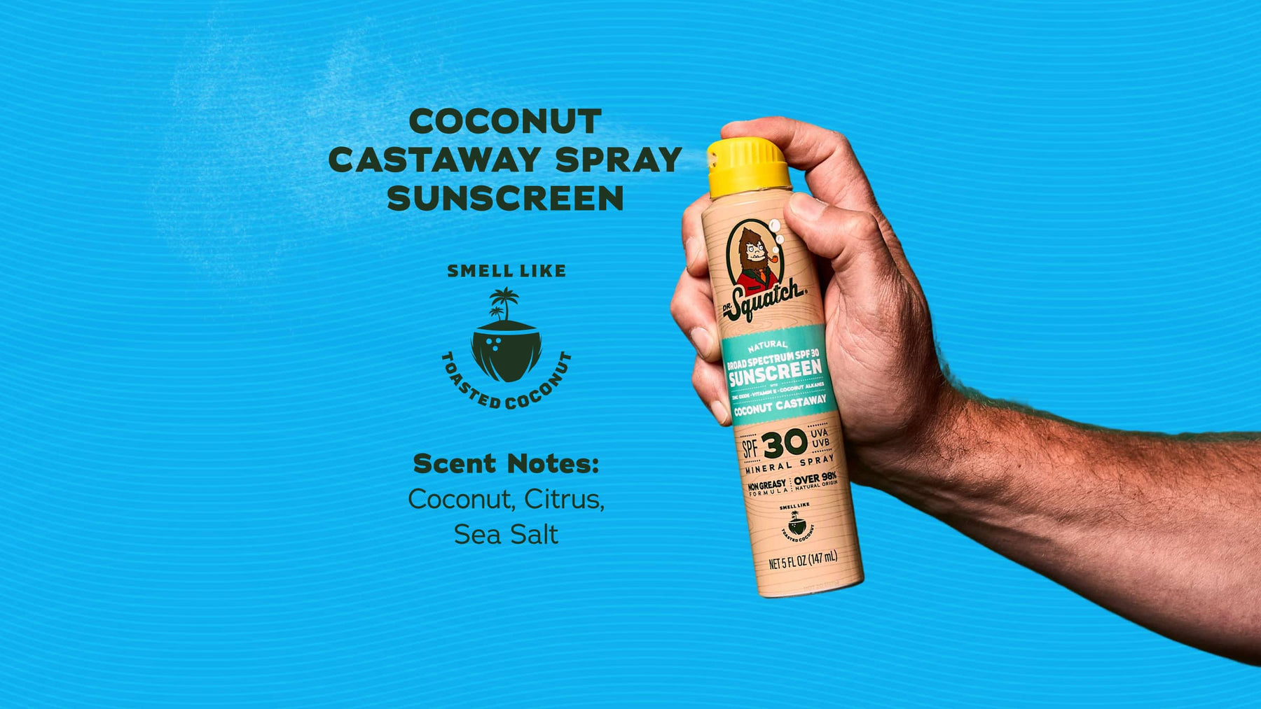 Spray Sunscreen | SPF 30 UVA/UVB Protection | Non-Greasy Mineral Sunscreen for Men N4
