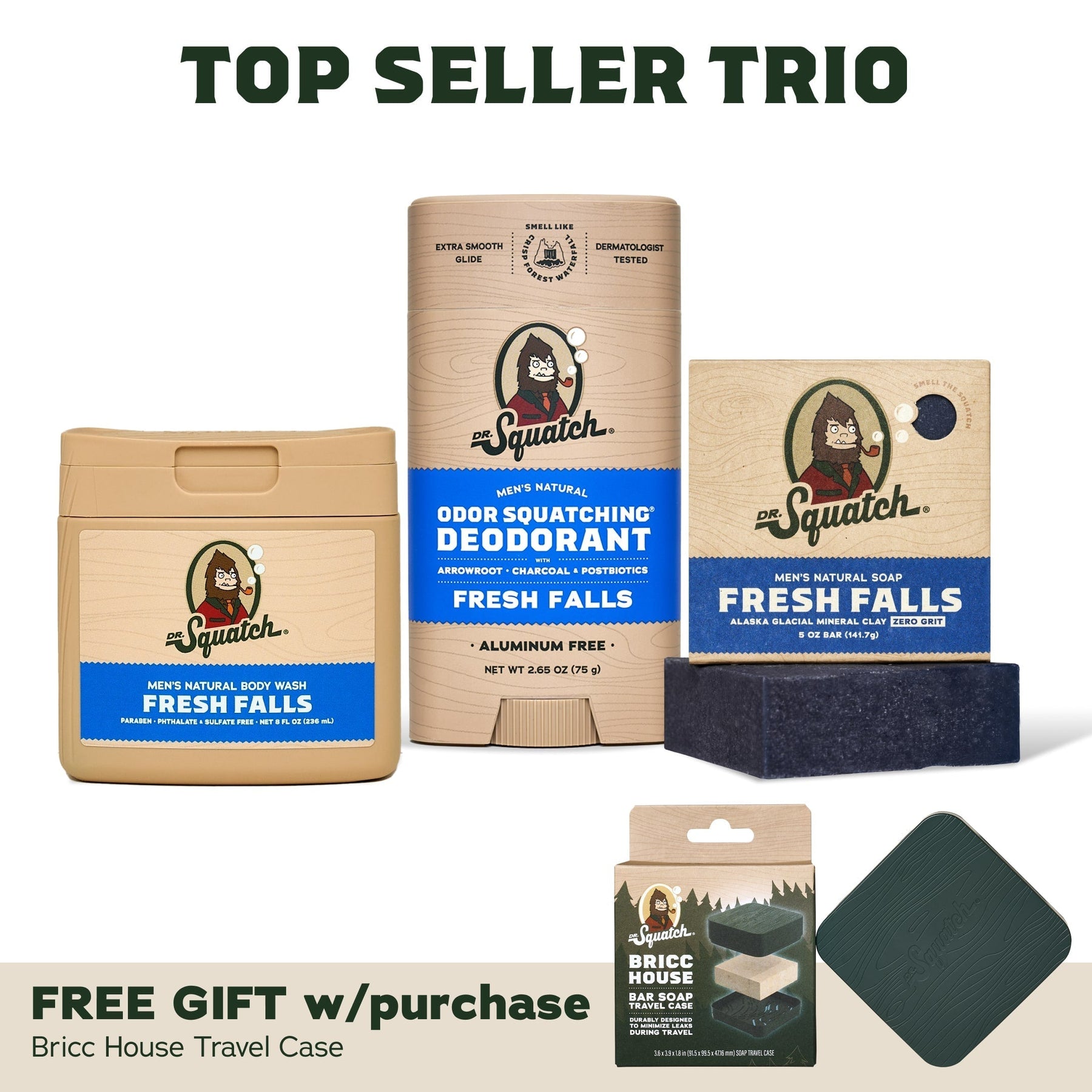 Soap, Deo, Body Wash + Travel Case K4