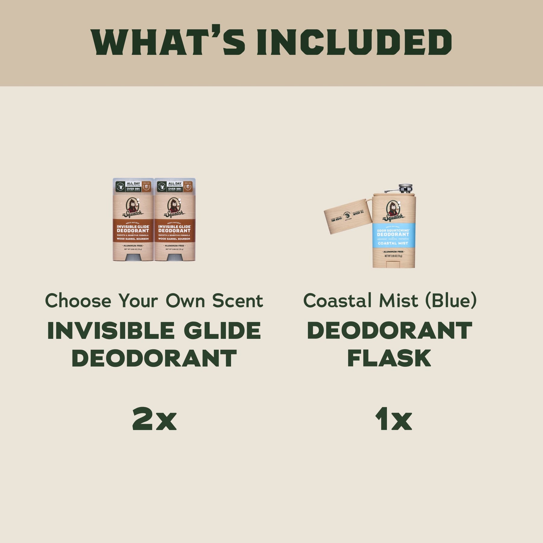 2-Pack Glide + Deo Flask F4