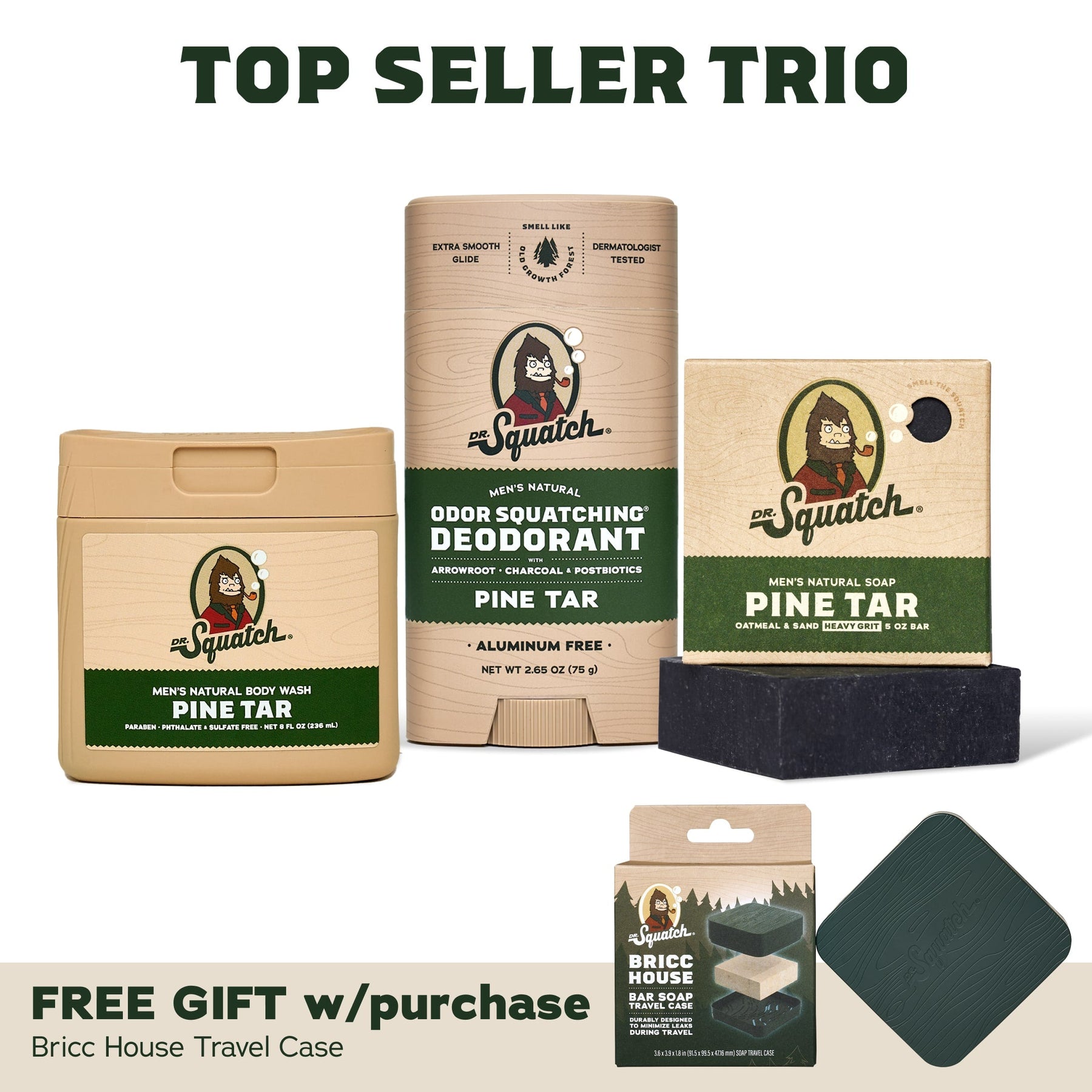 Soap, Deo, Body Wash + Travel Case T4