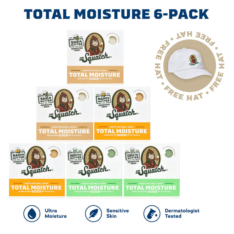Total Moisture 6-Pack + Free Hat D6