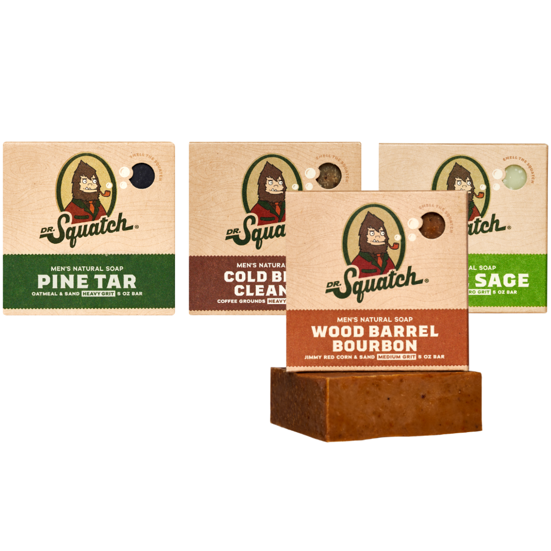Woodsy 4-Pack Natural Bar Soap N7