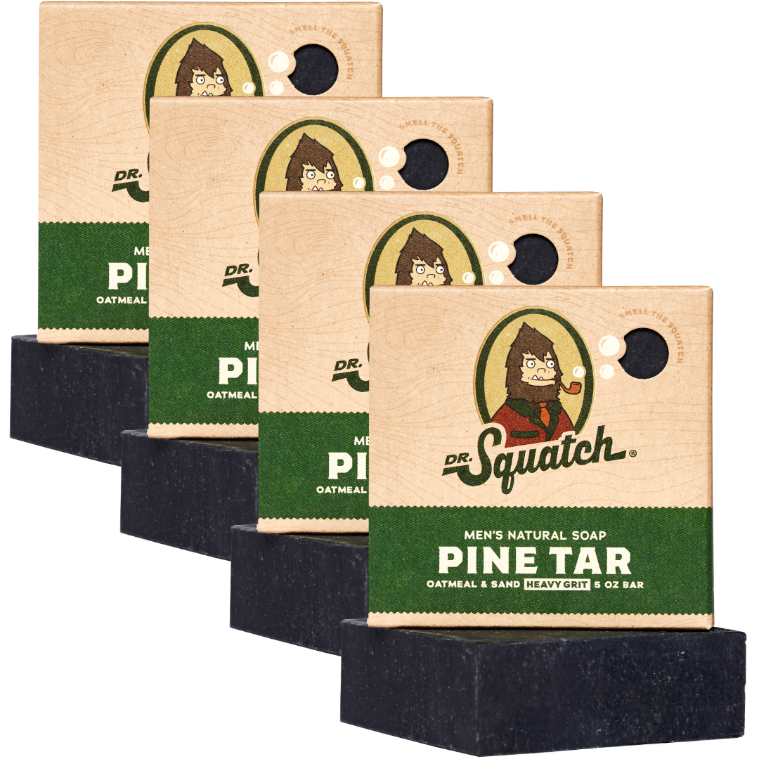 4-Pack Pine Tar Natural Bar Soap Q6