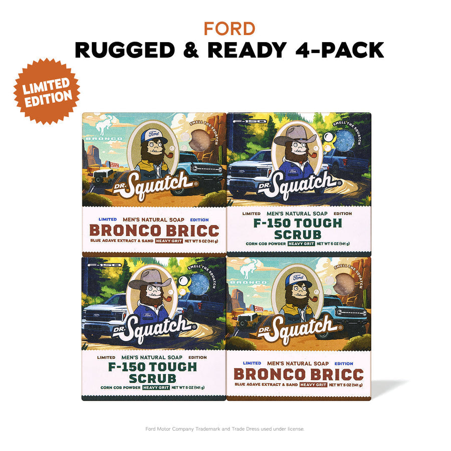 Ford Rugged & Ready 4-Pack - Exclusive Limited Edition Bar Soap N7